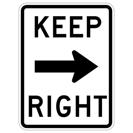 Sign Solutions Usa 30 in Height, 24 in Width, Aluminum, Vertical Rectangle DUS08DWT2430R4-7A